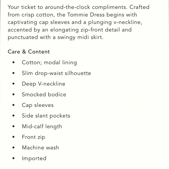 Anthropologie The Tommie dress-NWT - Picture 4 of 15